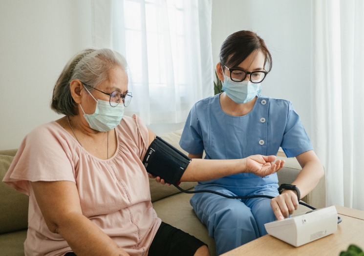 Patient with Nurse