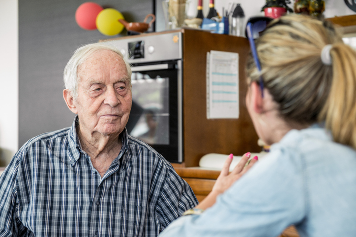 Older gentleman at health fair