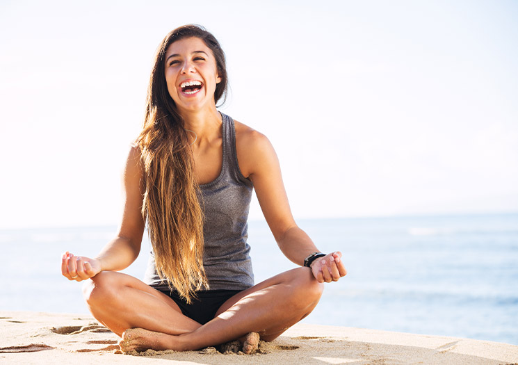 yoga on the beach